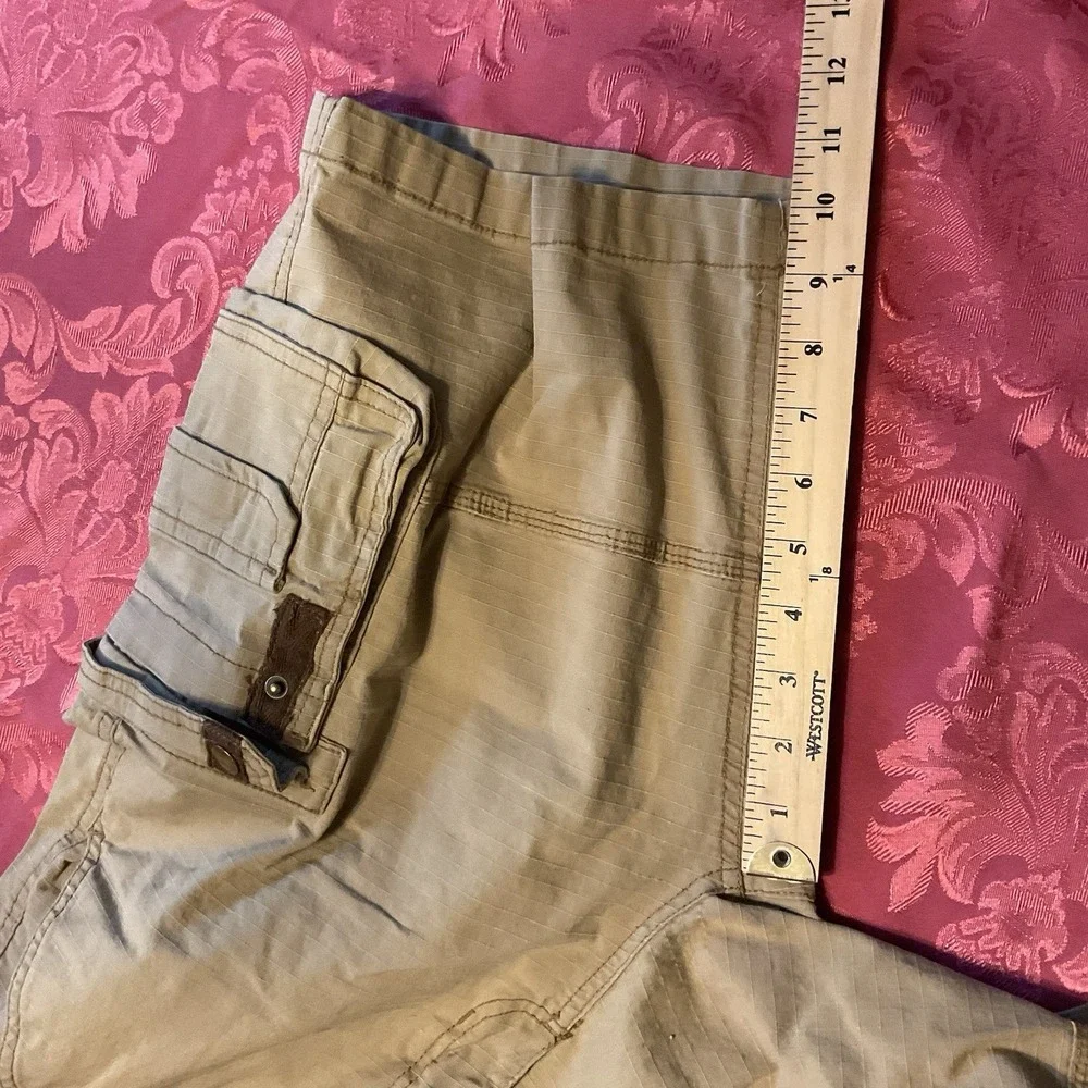 Stanley Men's Sz: 32 Workwear Stretch Tan Brown Khaki Safari‎ Cargo Shorts